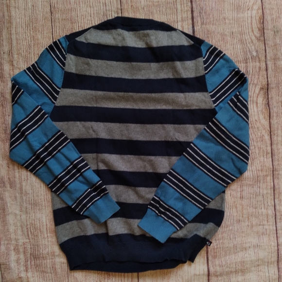 Brooks Brothers colorblock striped crewneck sweater sz M - Picture 3 of 3